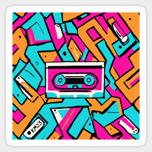 Retro 90's Cassette Tape Sticker